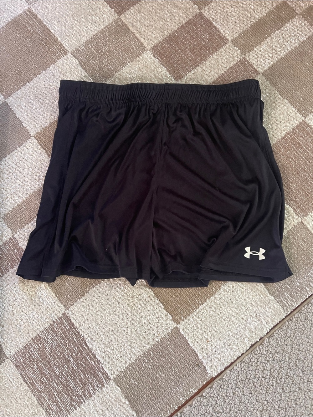 Under Armour Black Women's Athletic Shorts with Logo